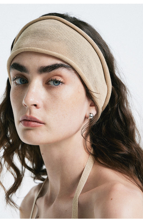 Bandeau en maille végétale - Beige