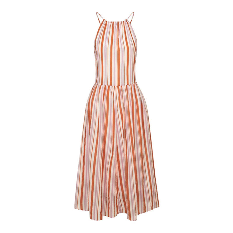 Robe Halter Rayée Soleil Doux