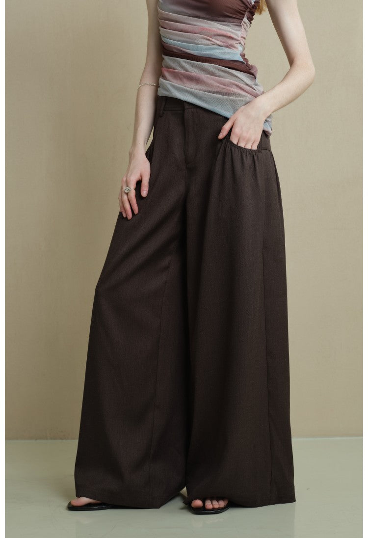 Pantalon ample à plis texturés 2 